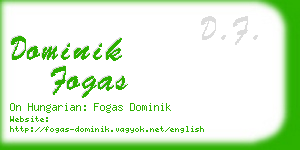 dominik fogas business card